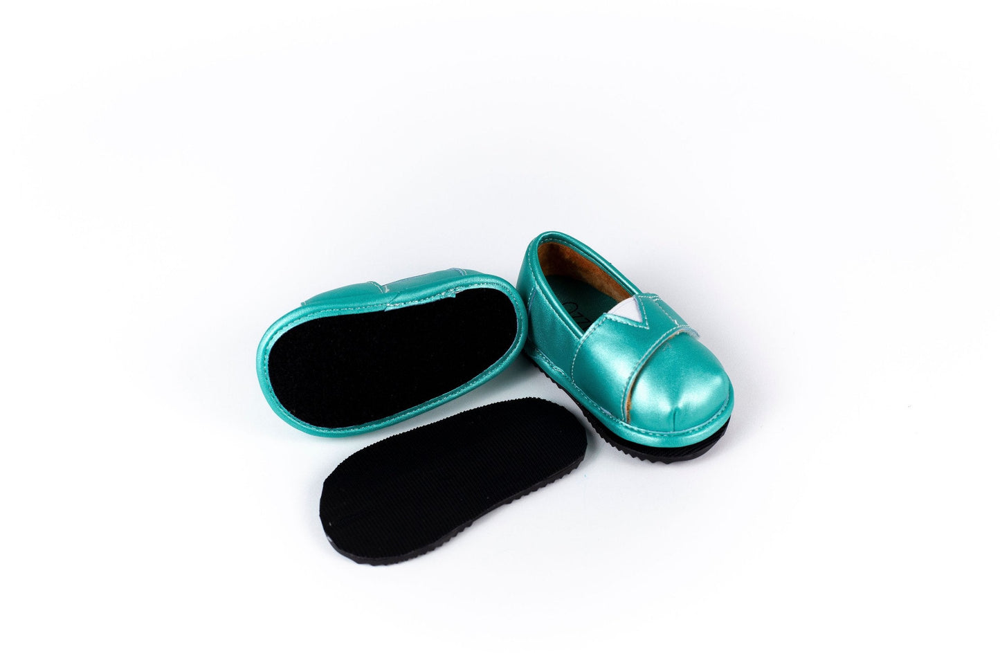 Teal Shoe Top with Velvet Lining