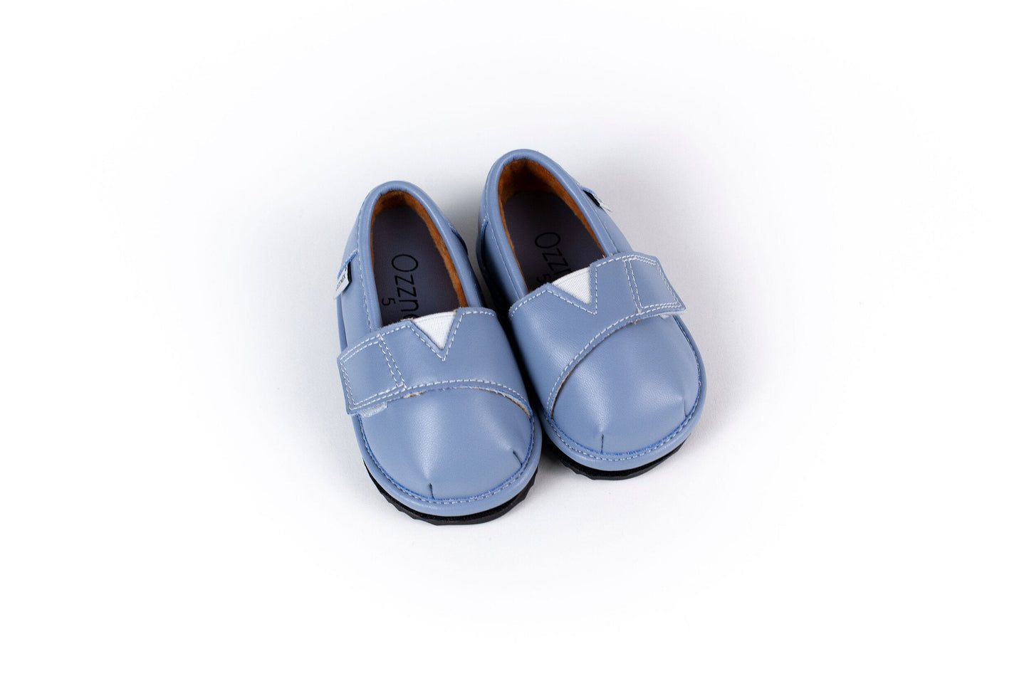 Blue-Grey Casual Shoe Top with Velvet Lining