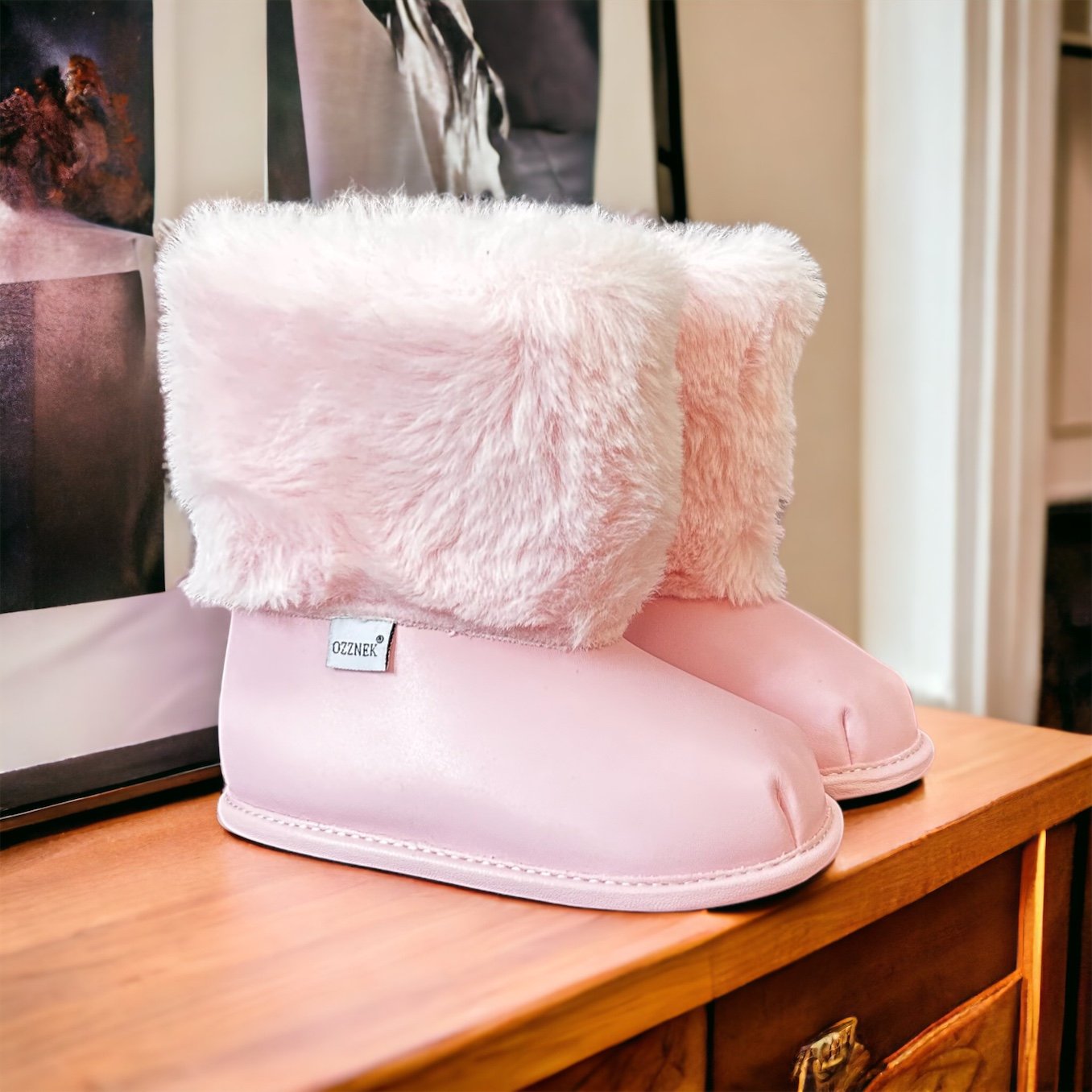 Pink Boot with Velvet Lining